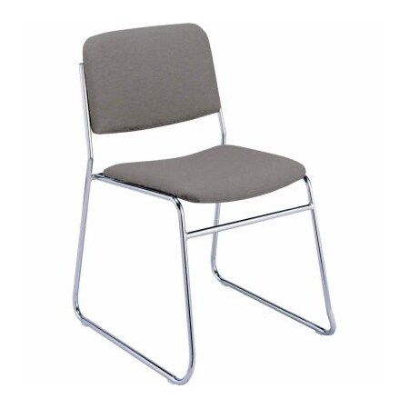 Kfi KFI Armless Stack Chair with Sled Base - Gray Fabric 310CH-1501 GREY FABRIC